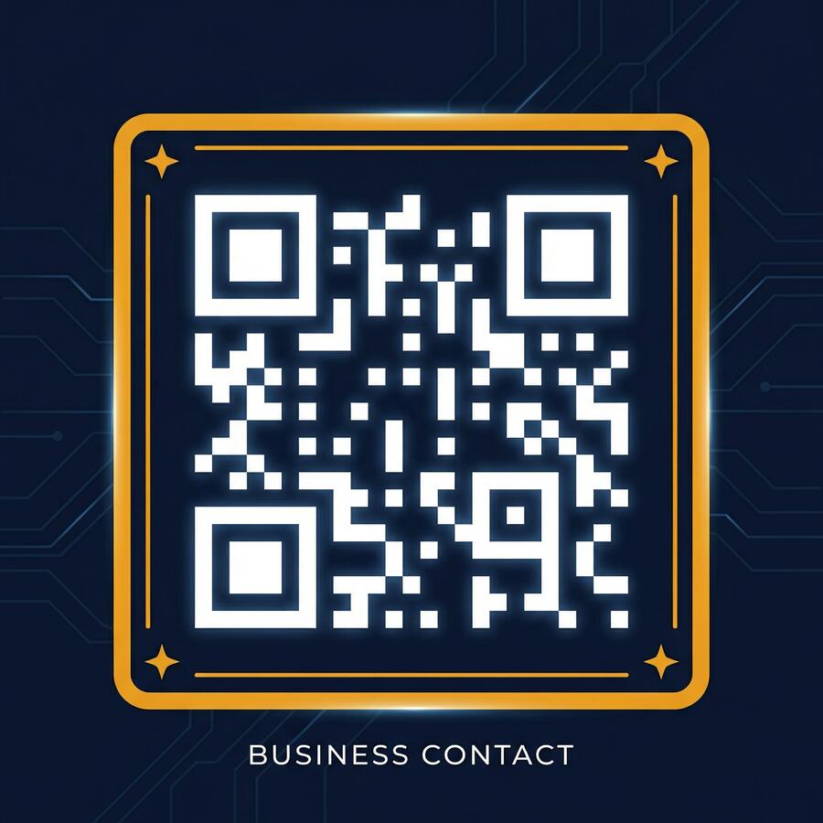 黄色仓库商务二维码